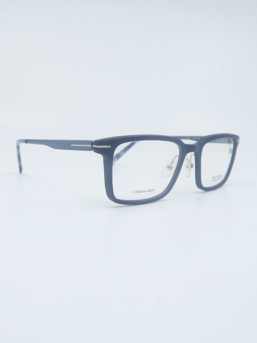 Tumi VTU521 0751 Navy Carbon Fiber Rectangle  New Men's Eyeglasses Frames.